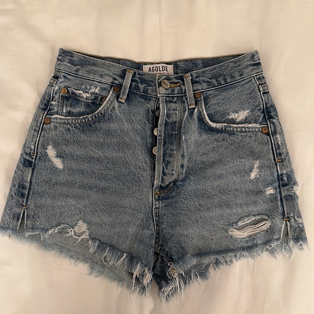 AGOLDE DENIM SHORTS